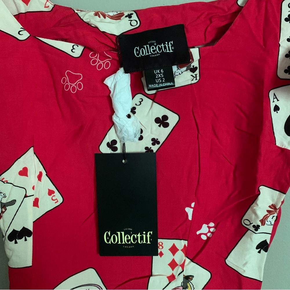 🎊  ModCloth X Collectif Dealing With The Cuteness Top Size UK 6 US Small - Picture 7 of 7